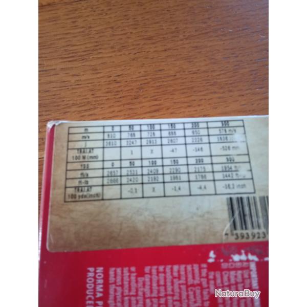 9 balles norma vulkan 11grs 7x65r+2douilles amortisseurs