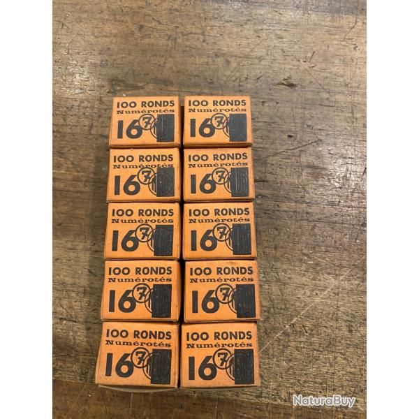 8 BOITE DE 100 RONDS NUMEROTE 7 CALIBRE 16