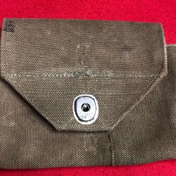 pouch POCHETTE RIGGER PARA US D.DAY WW2 repro  fabrication toile us d'&eacute;poque