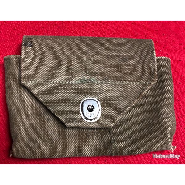 pouch POCHETTE RIGGER PARA US D.DAY WW2 repro  fabrication toile us d'�poque