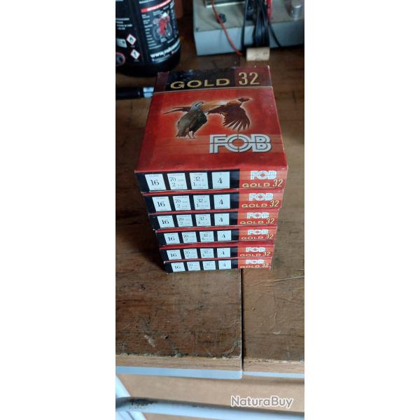 Cartouches Cal. 16 FOB Gold 32 16/70  32 g Pb N� 4