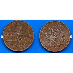 France 10 Francs 1987 Piece Centrale Electrique