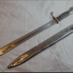 Ba&iuml;onnette allemande 98.05 double fabricant