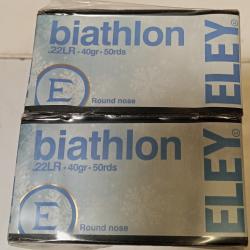 CARTOUCHES ELEY BIATLHON CLUB CAL. 22LR PACK DE 10 BOITES DE 50