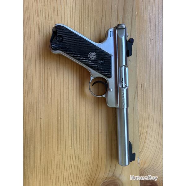 pistolet RUGER mark II chrom�