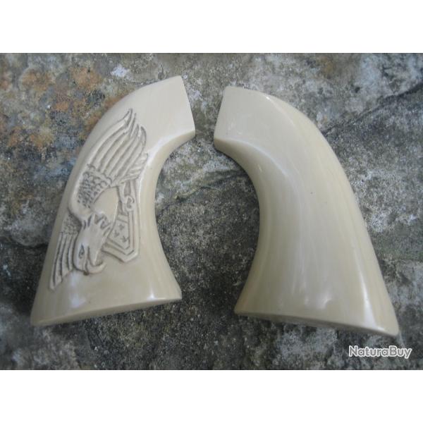 plaquette de crosse en faux ivoire pour colt 1851 ou 1861