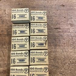 100 RONDS NUMEROTES 7 CALIBRE 16