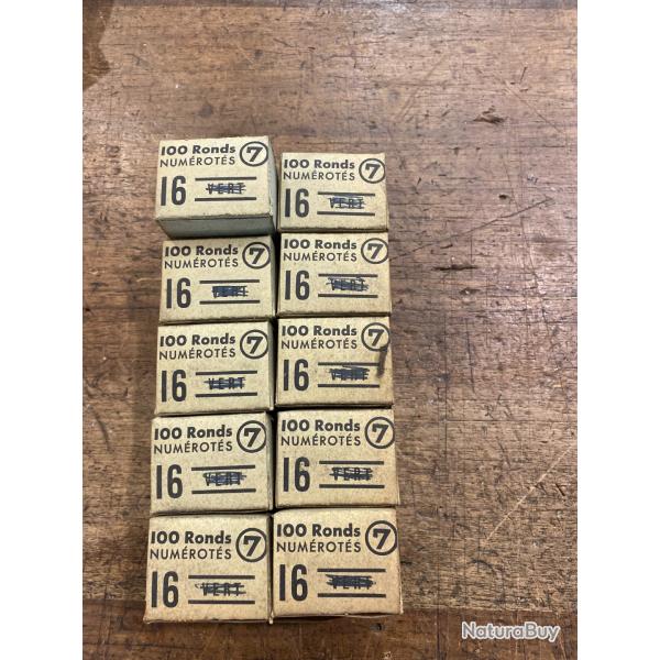 100 RONDS NUMEROTES 7 CALIBRE 16