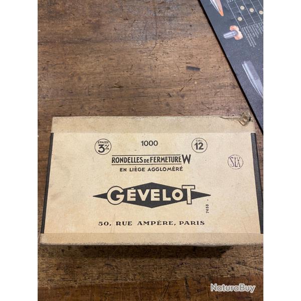 1000 RONDELLESS DE FERMETURE W EN LIEGE GEVELOT CALIBRE 12