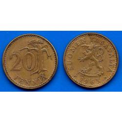 Finlande 20 Pennia 1963 Piece Lion