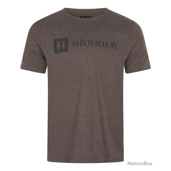 T-SHIRT HARKILA IDENTITY S/S BROWN MELANGE TAILLE XXL NEUF