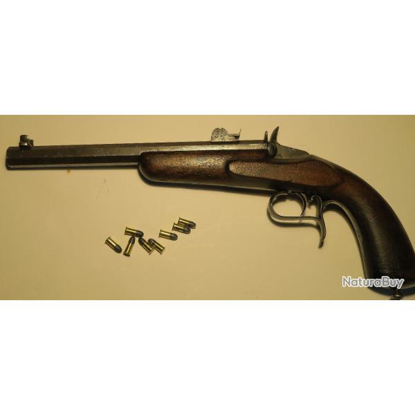 Pistolet cal .22 court, monocoup, CAT D.