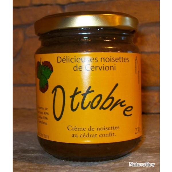 CREME DE NOISETTES AU CEDRAT CONFIT 240g