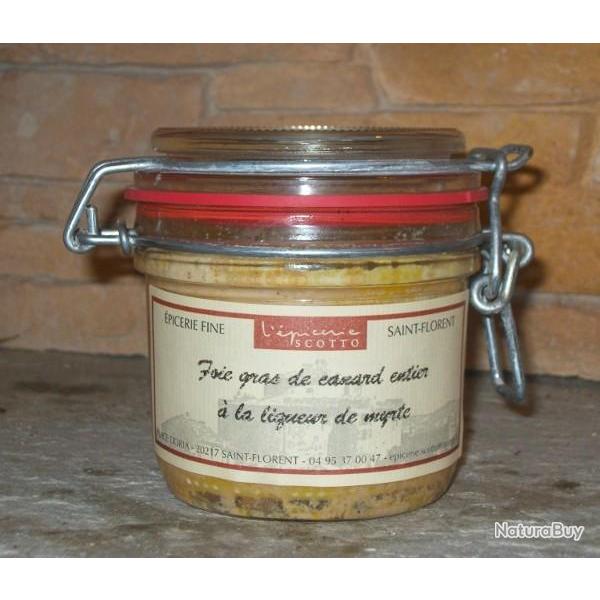 BOCAL DE FOIE GRAS ENTIER A LA LIQUEUR DE MYRTE 180g