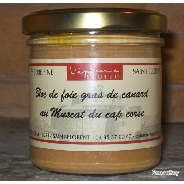BLOC DE FOIE GRAS DE CANARD AU MUSCAT DU CAP CORSE 125g