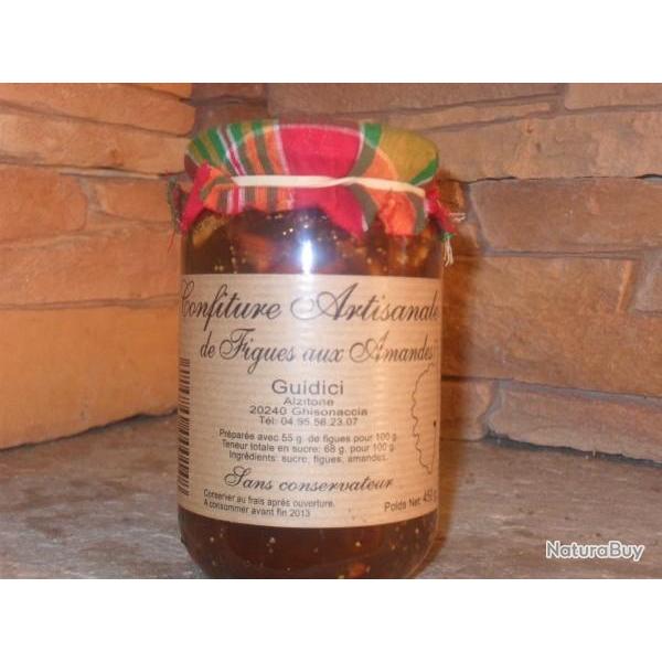 Confiture de figue aux amandes poids net 450g