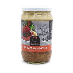Lentilles aux figatellu