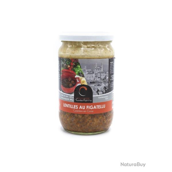 Lentilles aux figatellu