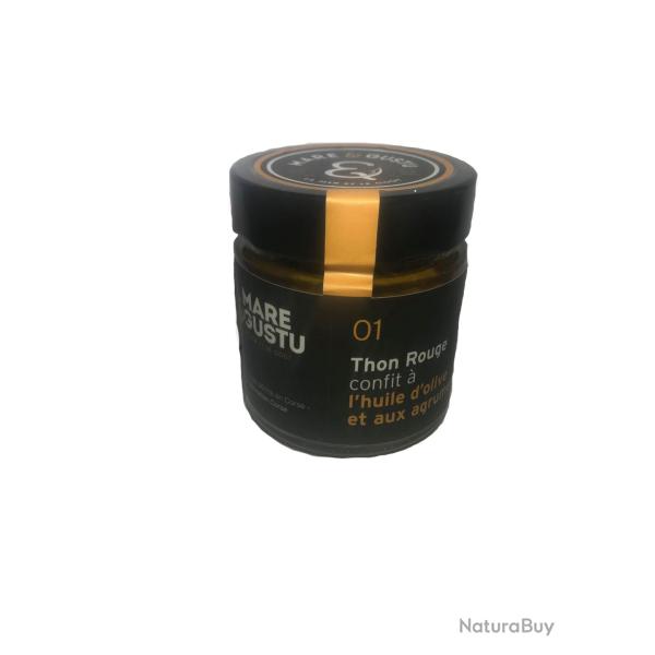 Thon rouge confit 200g huile d'olive et agrumes