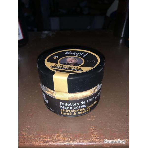 Rillettes de thon blanc corse, ch�taignes, brocciu fum� et c�drat