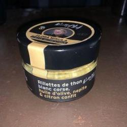 Rillettes de thon blanc corse, huile, nepita et citron confit 100g