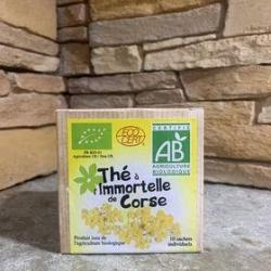 Cube de th&eacute; &agrave; l'immortelle Corse (10 sachets) 15g
