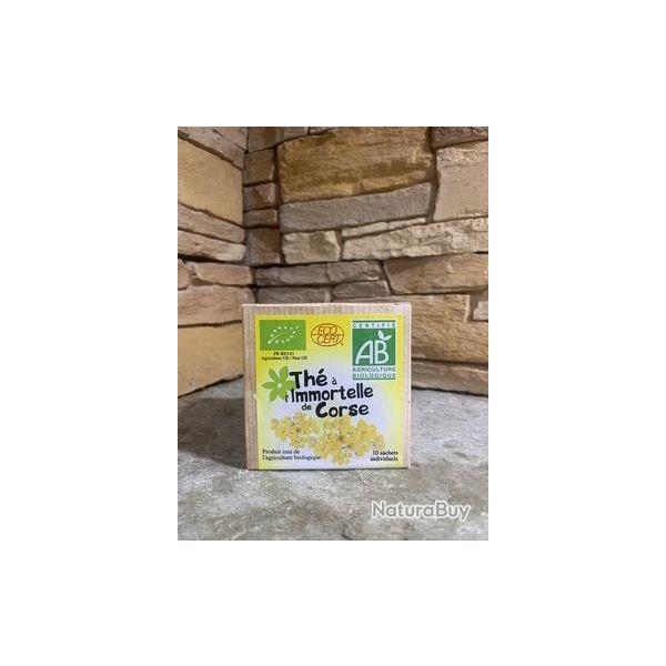 Cube de th� � l'immortelle Corse (10 sachets) 15g