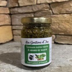 Tapenade olives vertes et herbes du maquis 100g