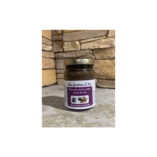 Tapenade olives noires, figues et noix 100g