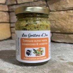 Tapenade olive vertes, cl&eacute;mentines et noisettes 100g