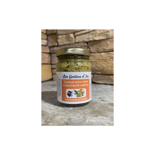 Tapenade olive vertes, cl�mentines et noisettes 100g