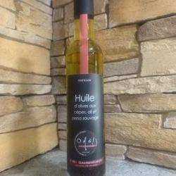 Huile d'olives aux c&egrave;pes, ail et persa sauvage