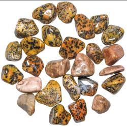 Pierres roul&eacute;es agate cheetah - 2 &agrave; 3 cm - Lot de 2