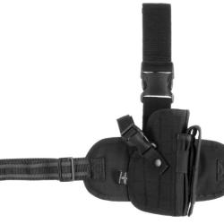 Holster universel de cuisse Droitier Noir - Invader Gear