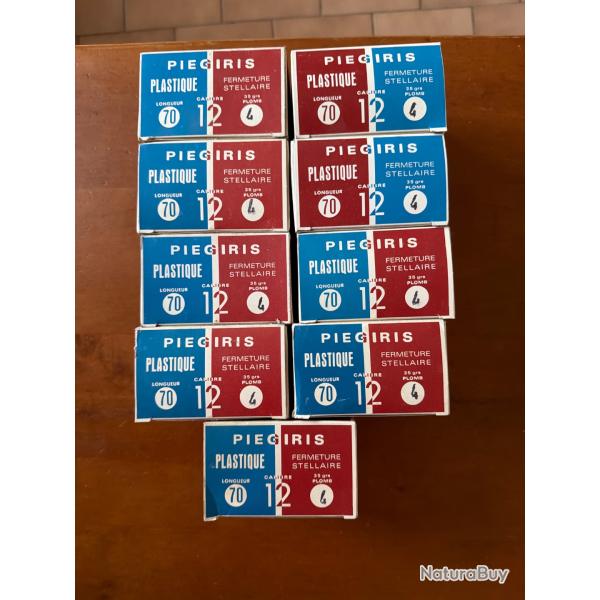 Collector vintage  lot 225 cartouches 12/70 plombs 4