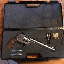 Dan Smith & Wesson 4,5mm billes d'acier + Boite origine et de rangement +25 Douilles+ Speedloader