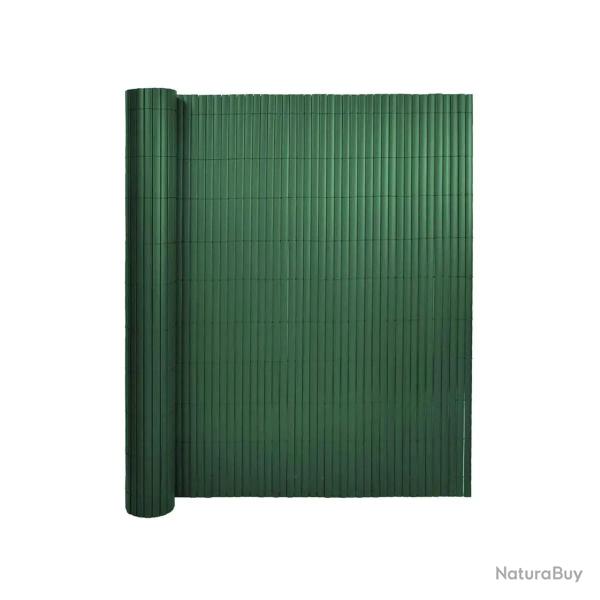 Canisse PVC occultant double face 1,5x3m vert - Kit complet avec fixation