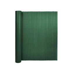 Canisse double face PVC occultant 1,5x5m vert - Occultation r&eacute;sistante et esth&eacute;tique