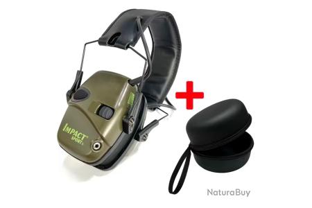 Casque électronique De Chasse – Réduction Active Du Bruit – Protection Tactique (Neuf)