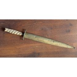 Dague de chasse 18e 19e si&egrave;cle couteau v&eacute;nerie