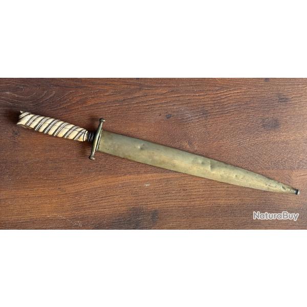 Dague de chasse 18e 19e si�cle couteau v�nerie