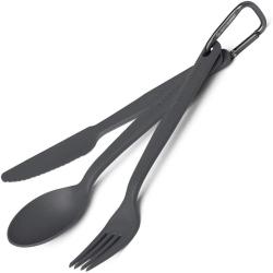 Kit de couverts Sea to Summit Camp Cutlery Set gris