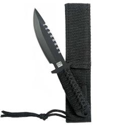 Couteau de survie 101 Inc Combat Recon 7 pouces noir mod&egrave;le A