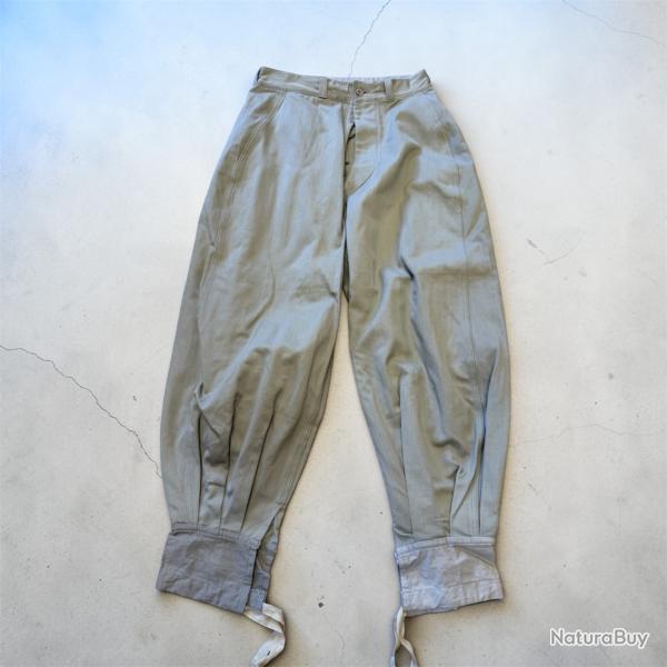 pantalon culotte flottard troupes sahariennes spahis 1956-1962 francais coton beige