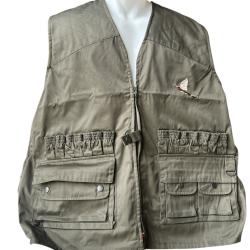 Gilet chasse sans manches kaki neuf
