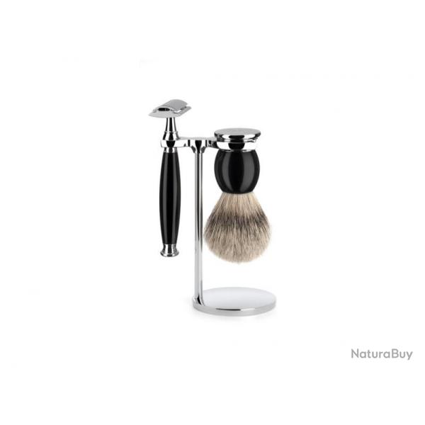 Set 3 pieces Muhle SOPHIST noir securite pur argente