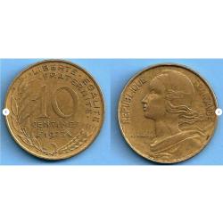France 10 Centimes 1973 Piece Francs Franc Centime