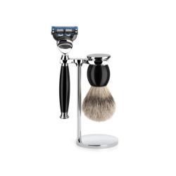 Set 3 pieces Muhle SOPHIST noir fusion pur argente