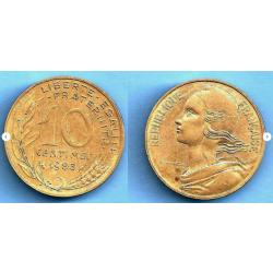 France 10 Centimes 1983 Piece Francs Franc Centime