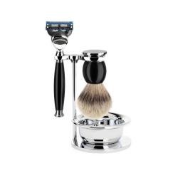 Set 4 pieces Muhle SOPHIST noir fusion pur argente